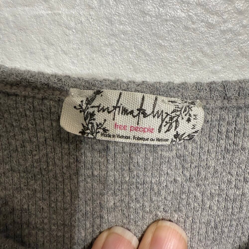 Free People Gray Oh Ribs Bralette Sz M - Picture 6 of 14